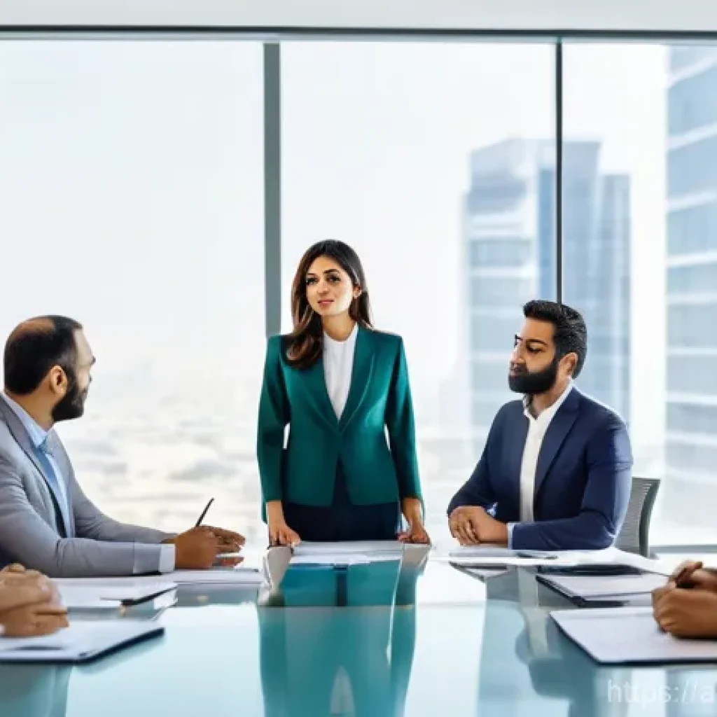 아랍어 학습 후 취업 기회 - **Prompt 1: International Business Consultant Bridging Cultures**
A diverse group of professiona...