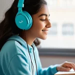 Home 12 아랍어 원어민과 대화하는 법 - **Prompt: Joyful Immersion in Arabic Sounds**
"A 16-year-old student, of diverse ethnicity, wear...