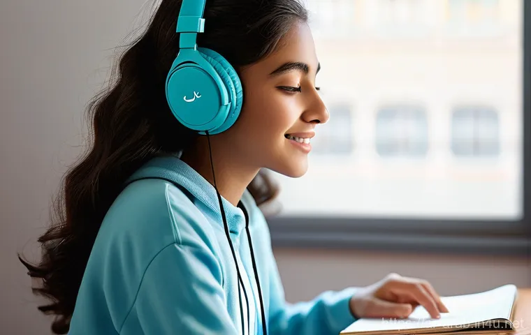 아랍어 원어민과 대화하는 법 - **Prompt: Joyful Immersion in Arabic Sounds**
"A 16-year-old student, of diverse ethnicity, wear...