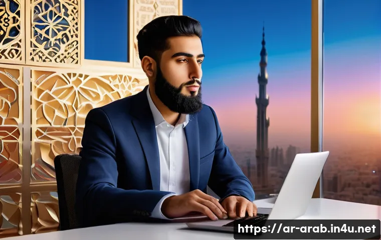 아랍어를 사용하는 유명 인물 - **Prompt: The Spark of Digital Influence in Arab Culture**
A high-definition digital illustratio...